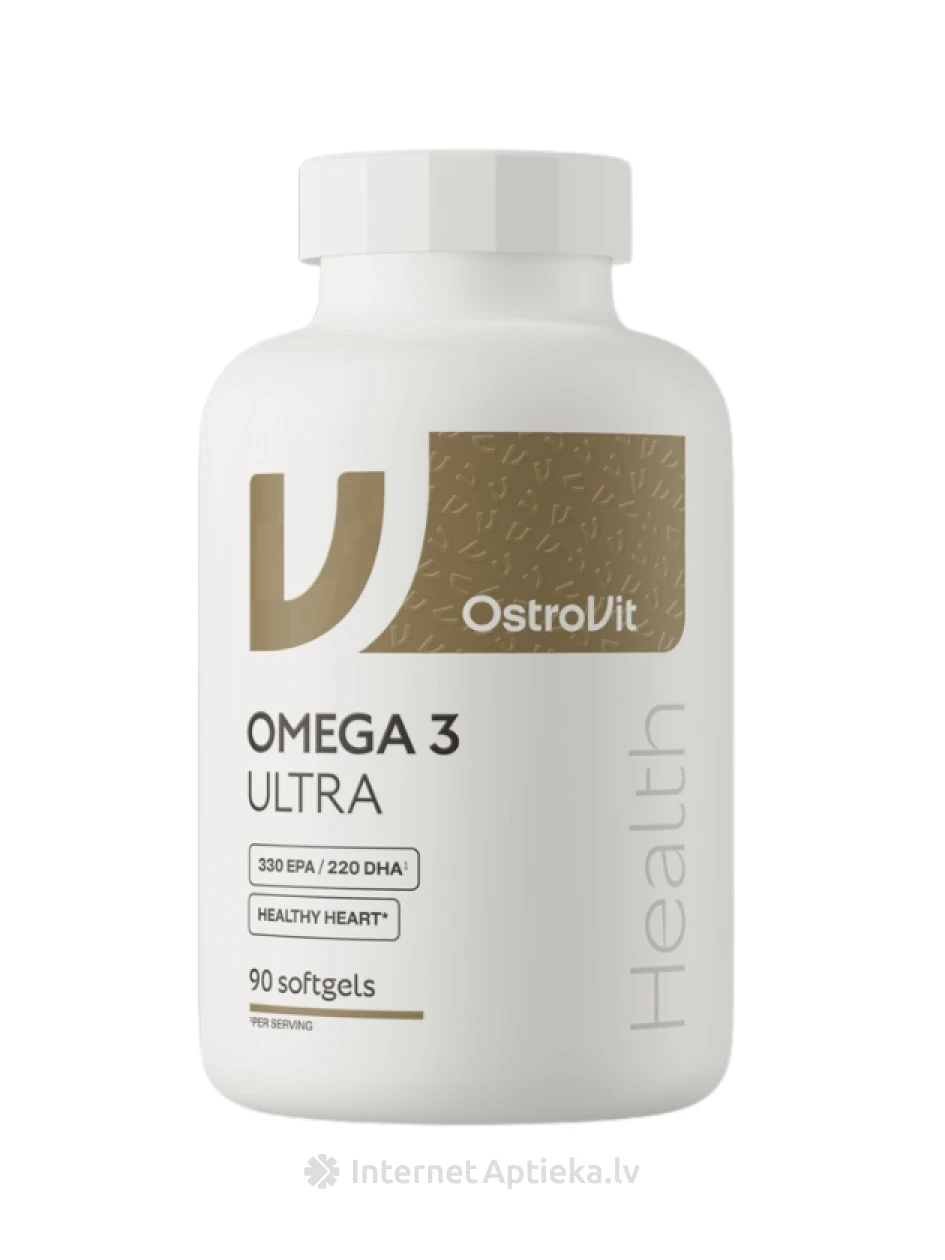 OstroVit Omega3 Ultra kapsulas, 90 gb. | internetaptieka.lv