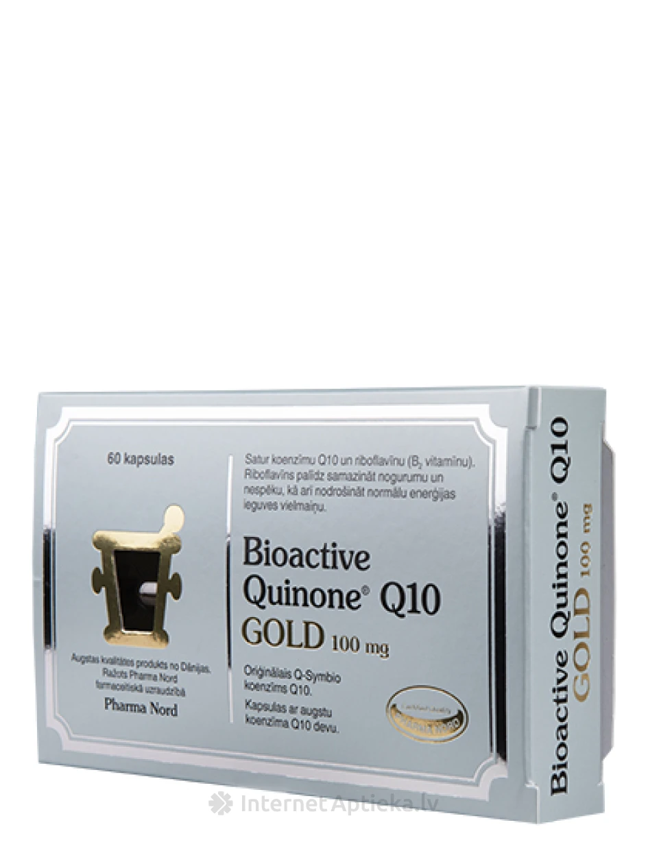 BioActive Quinone Gold 100 mg, 60 tabletti | internetaptieka.lv