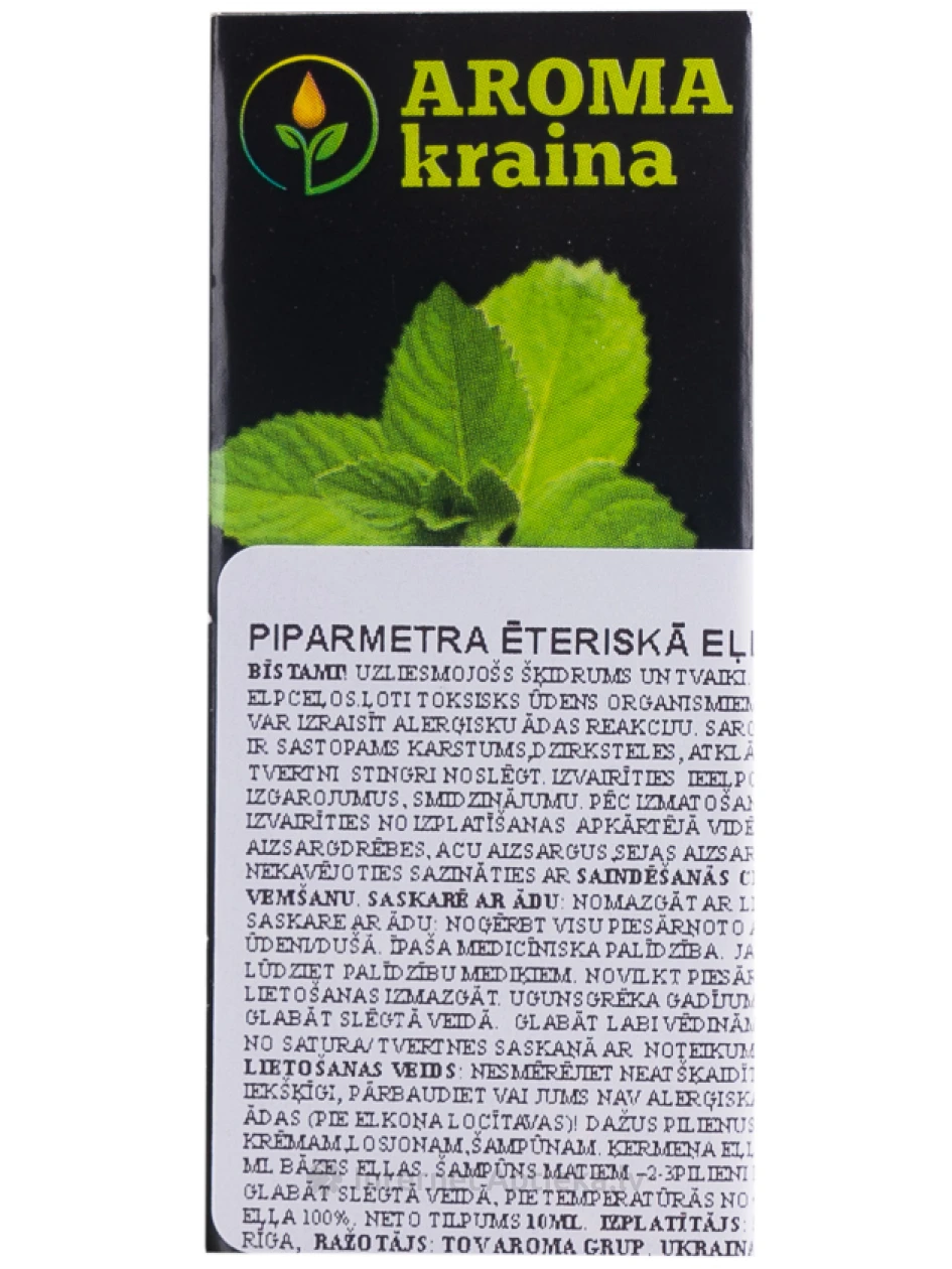 Мятное эфирное масло, 10 мл | internetaptieka.lv