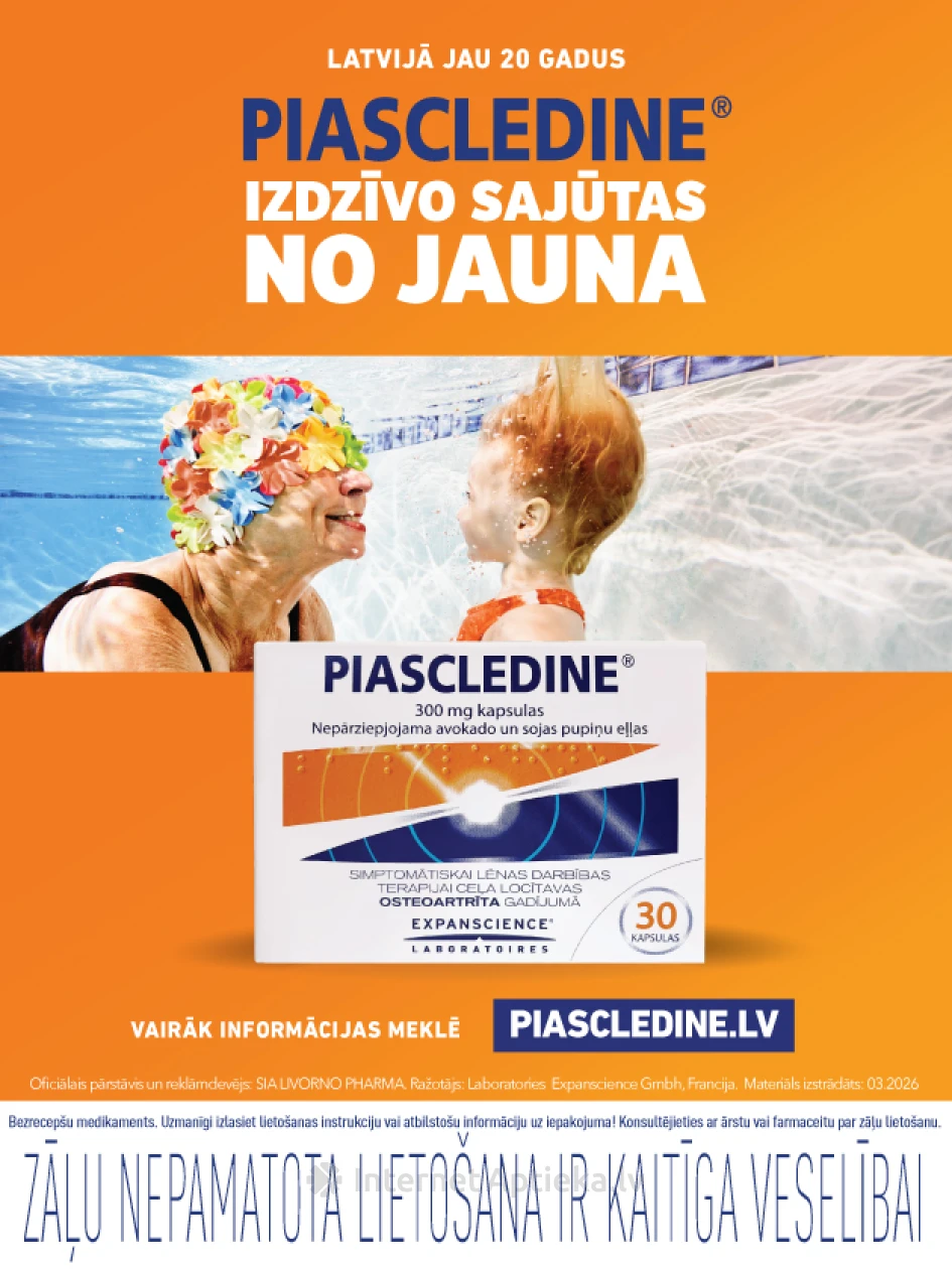Piascledine 300 mg, 30 kapsulas | internetaptieka.lv