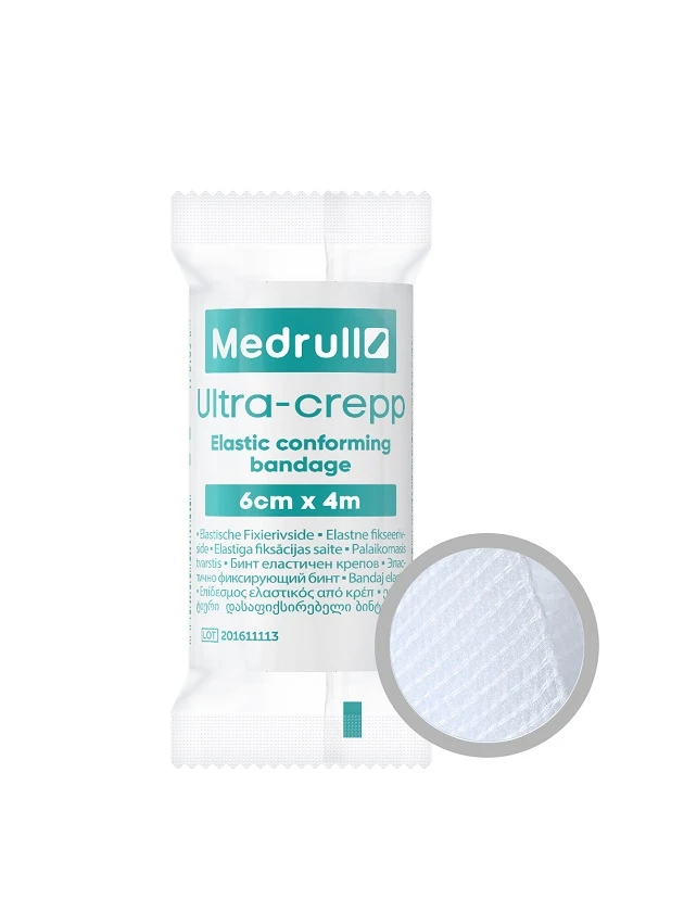 Medrull Ultra-Crepp эластичный бинт для фиксации, 4мx6см