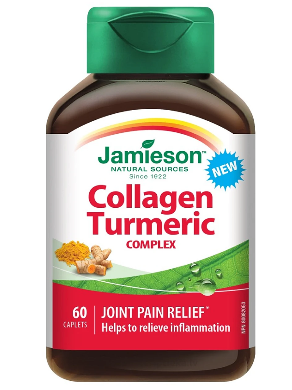 Jamieson Collagen Turmeric kapletes, 60 gb. | internetaptieka.lv