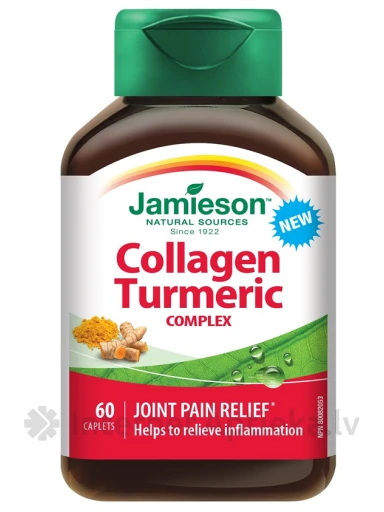 Jamieson Collagen Turmeric kapletes, 60 gb. | internetaptieka.lv