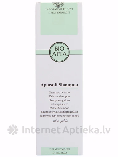 Bioapta Aptasoft sulfaadivaba šampoon sagedaseks kasutamiseks, 200 ml | internetaptieka.lv
