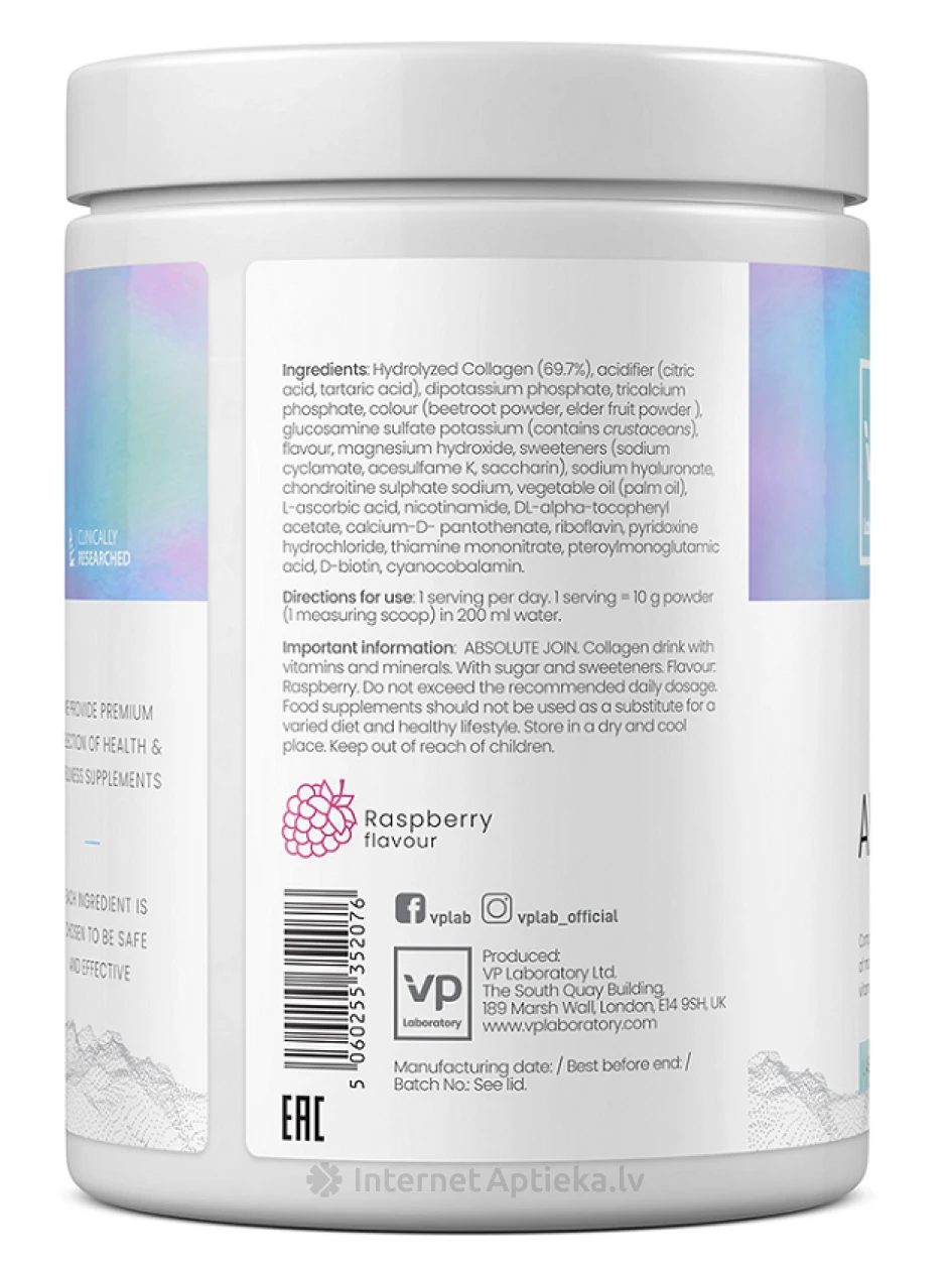 VPLAB Absolute Joint, 400 g | internetaptieka.lv