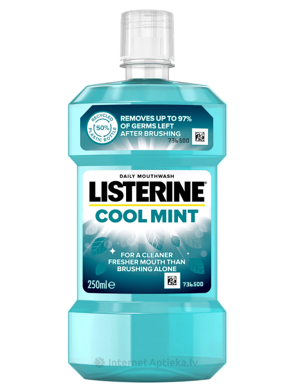 Listerine Cool Mint mutes skalojamais līdzeklis, 250 ml | internetaptieka.lv