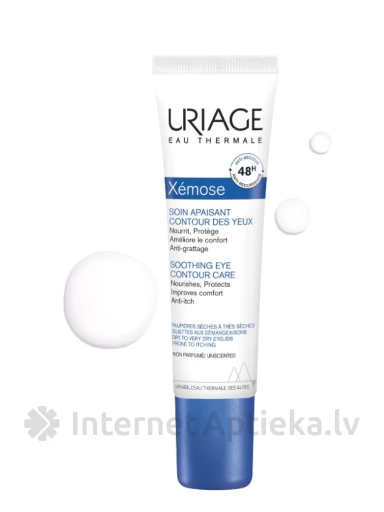 URIAGE Xemose C8+ nomierinošs acu kontūras krēms, 15 ml | internetaptieka.lv