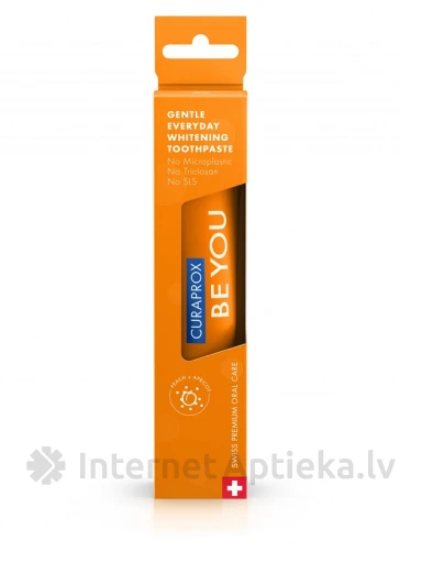 Curaprox zobu pasta persiks-aprikoze, 60 ml | internetaptieka.lv