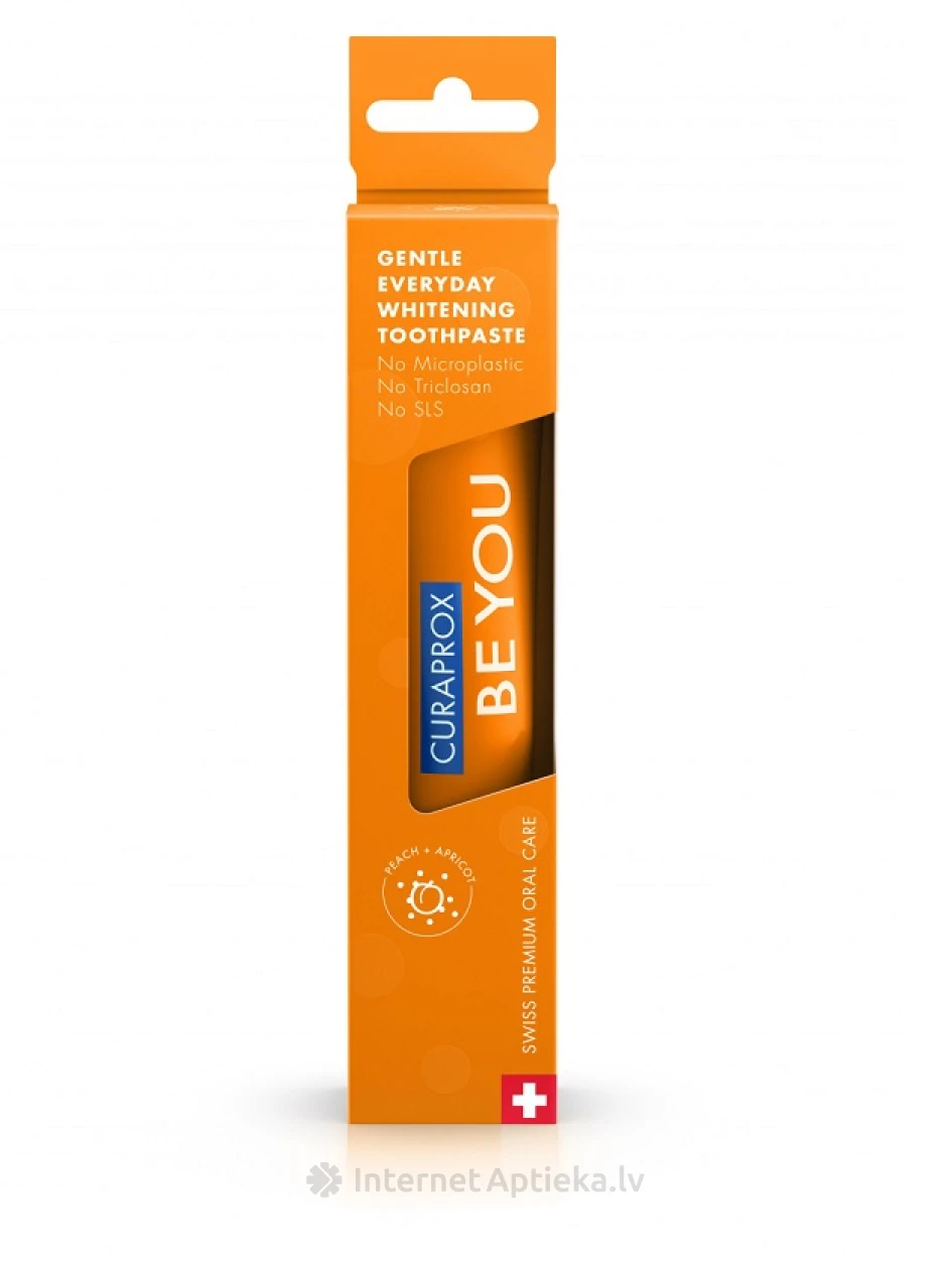 Curaprox zobu pasta persiks-aprikoze, 60 ml | internetaptieka.lv