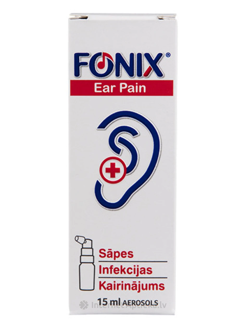 Fonix Ear Pain спрей от боли в ушах, 15мл