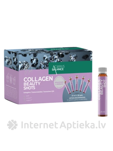 Acorus Balance Collagen Beauty Shot апельсиновый вкус, 28*25 мл | internetaptieka.lv