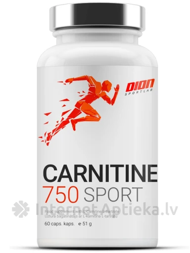 Dion Sportlab L-carnitine 750 mg, 60 tabletes | internetaptieka.lv