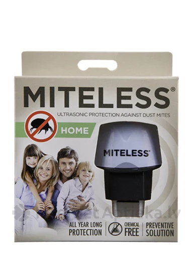 MITELESS HOME ультразвуковое устройство от пылевого клеща, 1 шт. | internetaptieka.lv