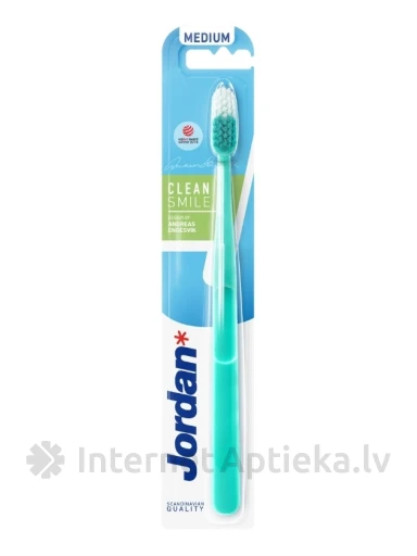 JORDAN Clean Smile zobu birste, vidēji mīksta, 1 gb. | internetaptieka.lv