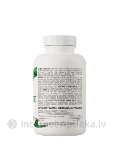 OstroVit Zinc Picolinate tabletes, 150 gb. | internetaptieka.lv