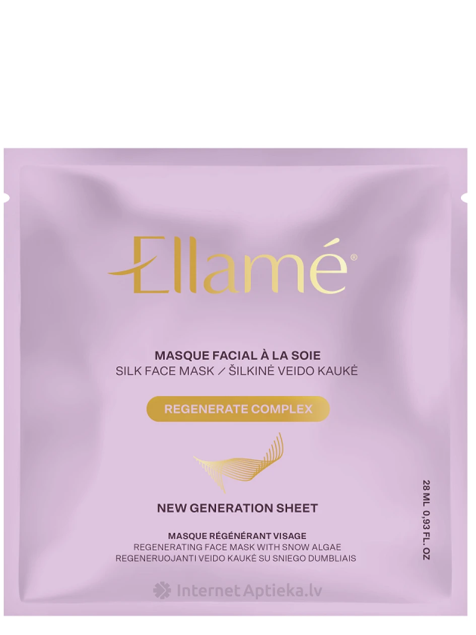 Ellame Regenerate Complex zīda sejas maska, 1 gb. | internetaptieka.lv