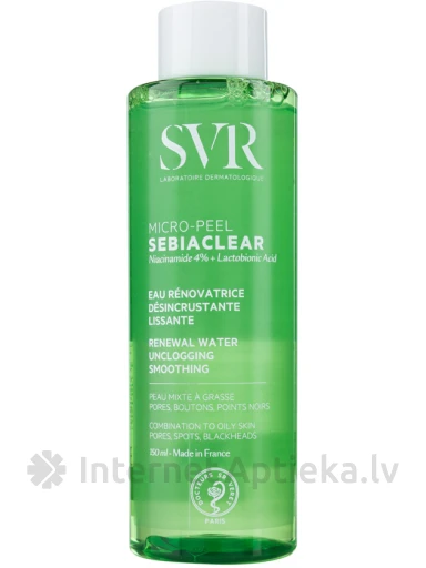SVR SEBIACLEAR MICRO-PEEL losjoon rasuse, probleemse naha koorimiseks, 150 ml | internetaptieka.lv