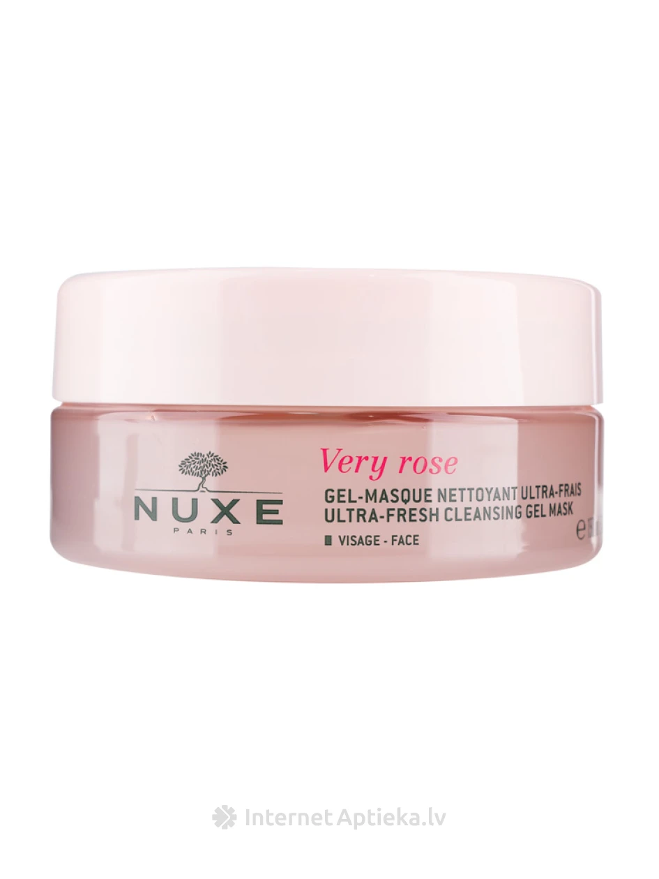 NUXE Very Rose Ultra-Fresh tīrīšanas želejas maska, 150 ml | internetaptieka.lv