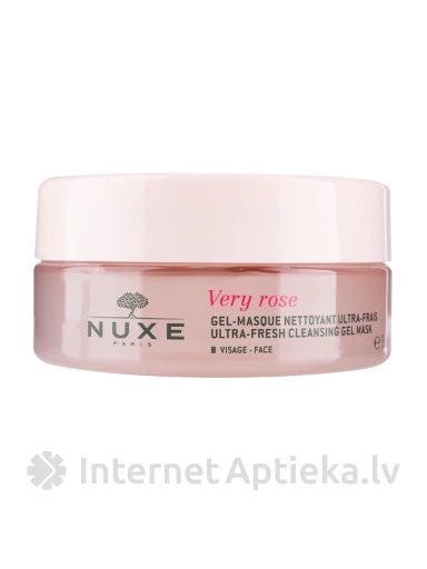 NUXE Very Rose Ultra-Fresh tīrīšanas želejas maska, 150 ml | internetaptieka.lv