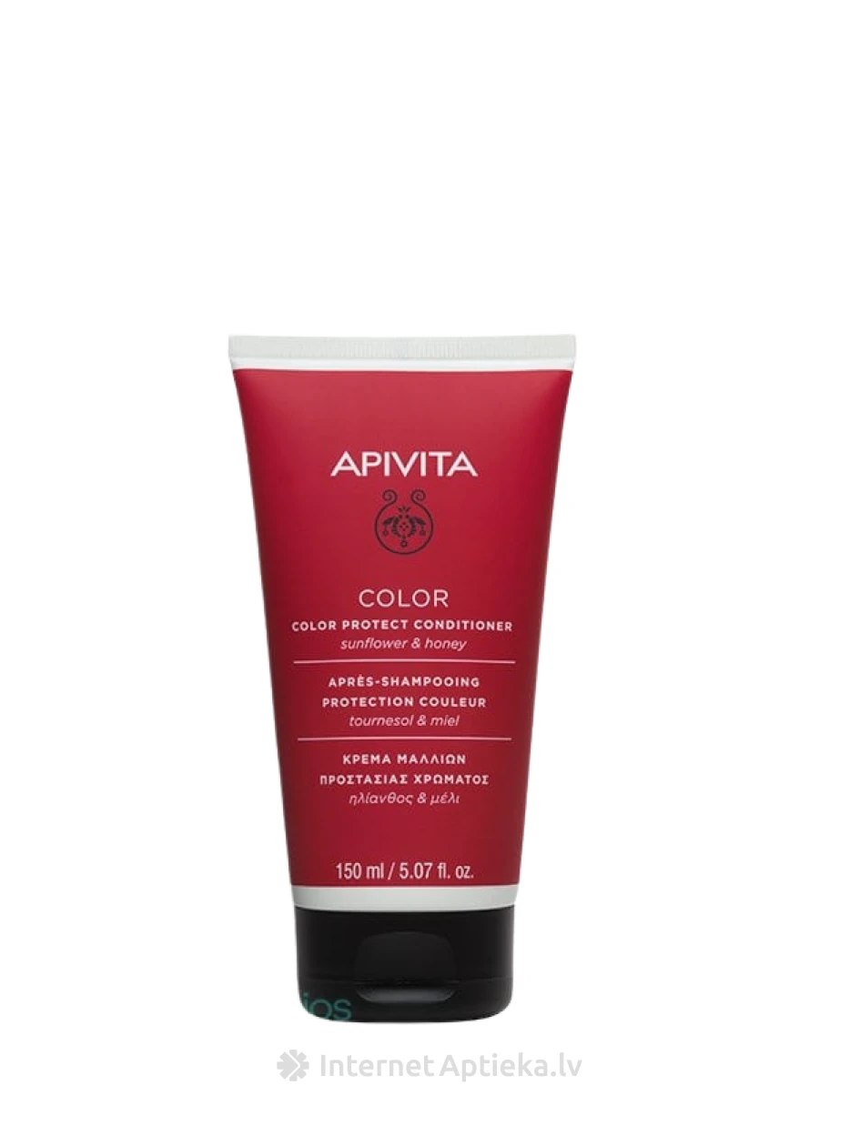 APIVITA COLOR SEAL juukse konditsioneer kinoa valkude ja meega, 150 ml | internetaptieka.lv