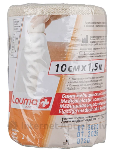 Lauma Medical elastīgā medicīniskā saite, 10 cm x 1.5 m | internetaptieka.lv