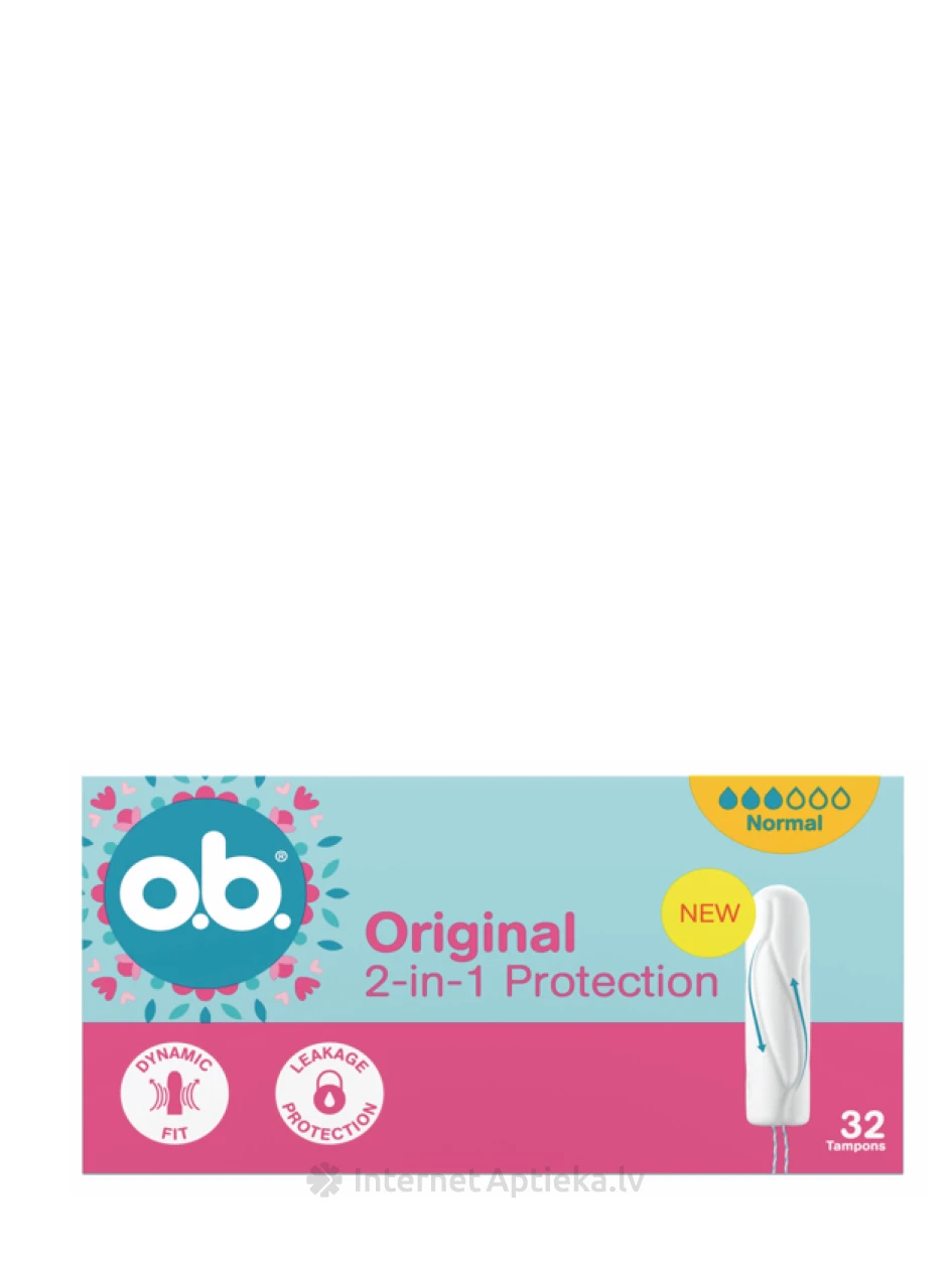 OB Higiēniskie tamponi Original Normal, 32 gb. | internetaptieka.lv