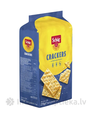 Schär Crackers bezglutēna krekeri, 210 g (6X35 g) | internetaptieka.lv