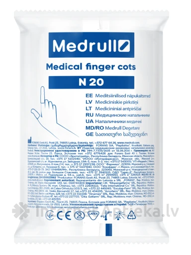 Medrull Pirkstiņi - gumijas, 20 gb. | internetaptieka.lv