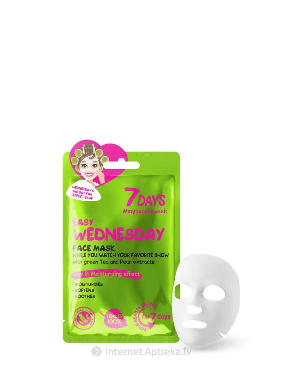 7Days Vieglā trešdiena Sejas maska, 28 g | internetaptieka.lv