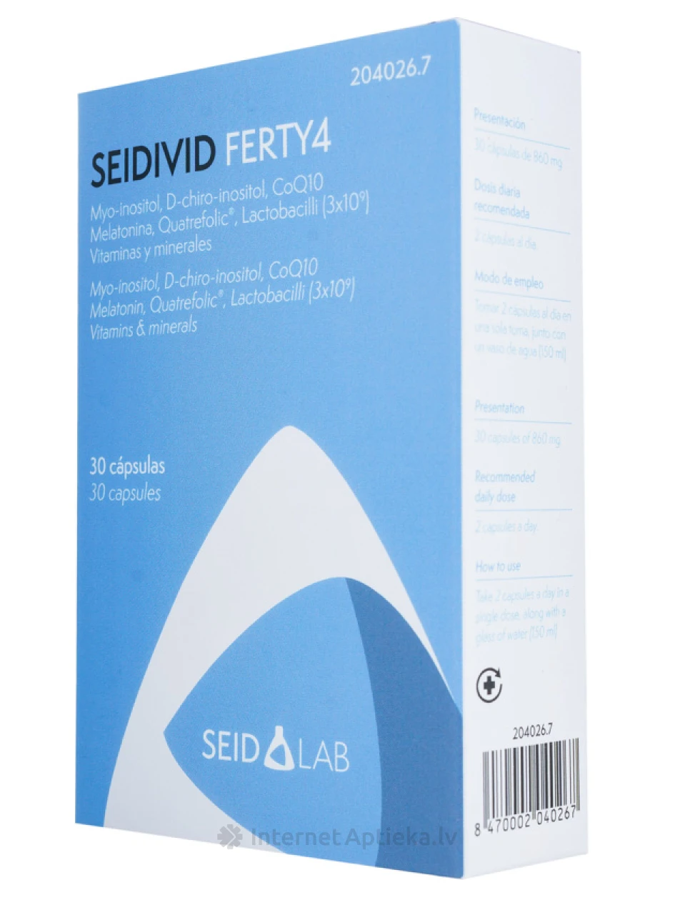 Seidivid Ferty4, 30 kapsulas | internetaptieka.lv