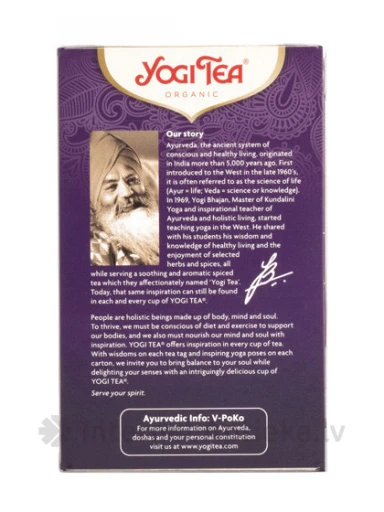 Tēja Yogi Rooibos, 17 paciņas | internetaptieka.lv