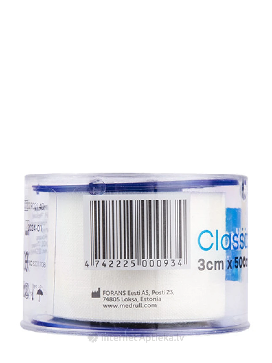 Medrull Kleepplaaster 3 cm x 500 cm, 1 tk. | internetaptieka.lv
