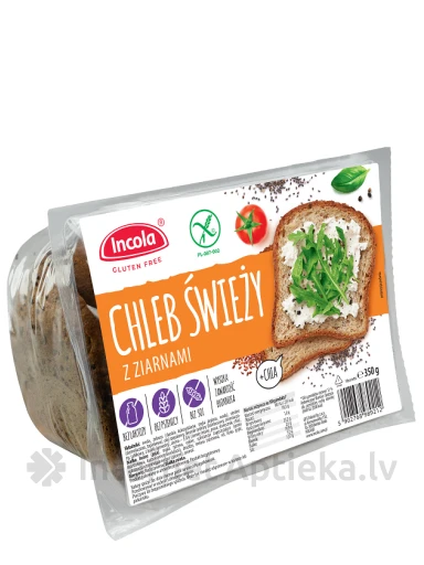 Incola gluteenivaba leib seemnetega, 350 g | internetaptieka.lv