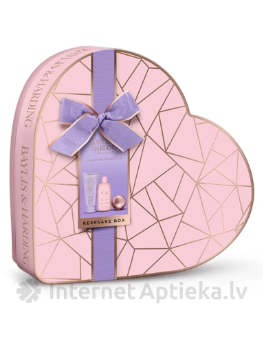Baylis & Harding Jojoba,Vanilla & Almond Oil Luxury Heart Keepsake Gift Box dāvanu komplekts, Vanilla & Almond Oil Luxury Heart Keepsake Gift Box dāvanu komplekts | internetaptieka.lv