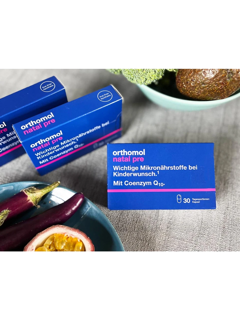 Orthomol Natal pre, 30 kapslit | internetaptieka.lv