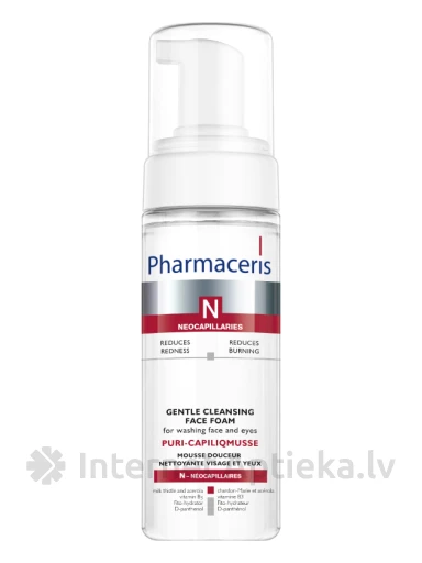 Pharmaceris N-Puri Capiliqmusse мягко очищающая пена для лица, 150 мл | internetaptieka.lv