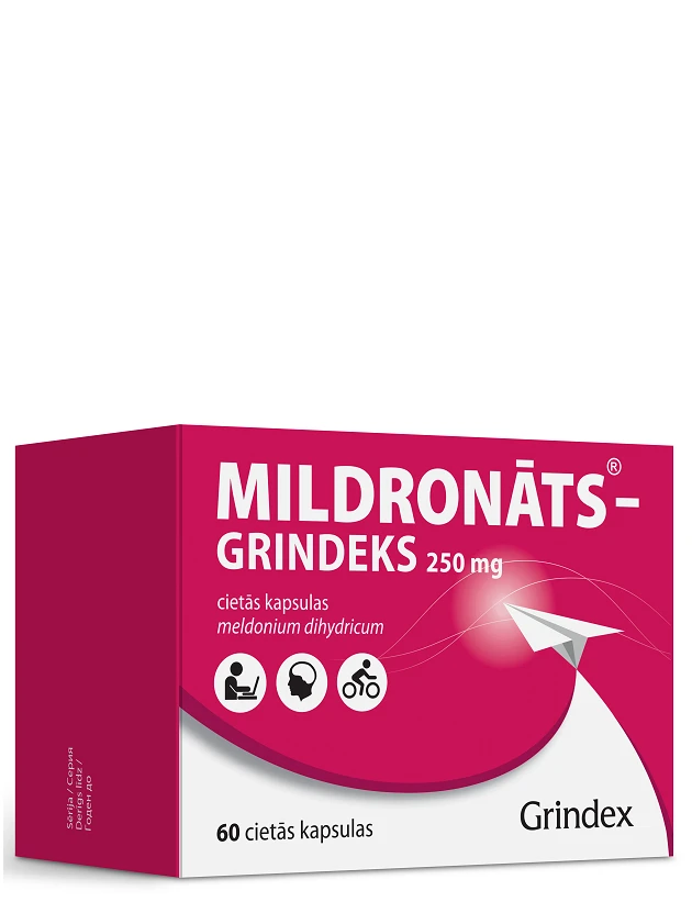 Mildronāts-Grindeks 250 mg cietās kapsulas