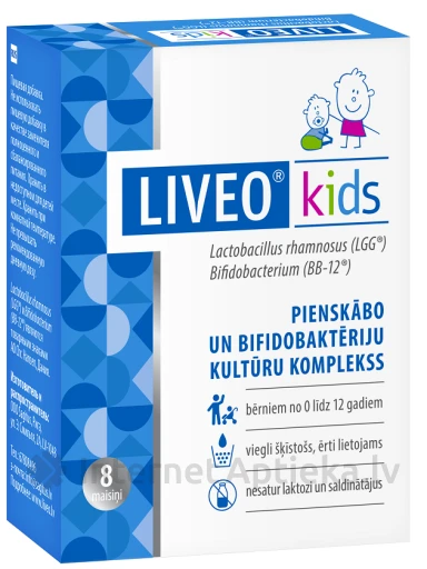 Liveo Kids смесь для детей, 8 пакетиков | internetaptieka.lv