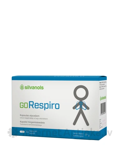 Silvanols GoRespiro, 30 kapsulas | internetaptieka.lv