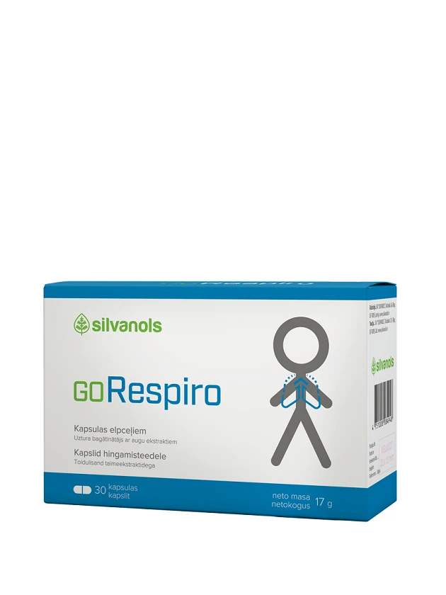 GORESPIRO Ar augu ekstraktiem kapsulas, 30 gab.