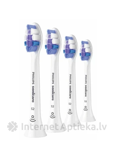 Philips Sonicare zobu birstes galviņas S2 Sensitive HX6054/10, 4 gb. | internetaptieka.lv