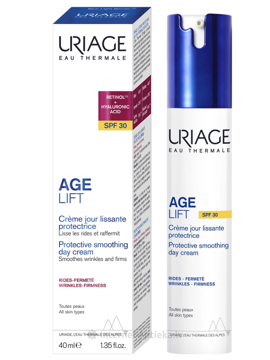 URIAGE AGE LIFT aizsargājošs izlīdzinošs dienas krēms ar SPF30, 40 ml | internetaptieka.lv