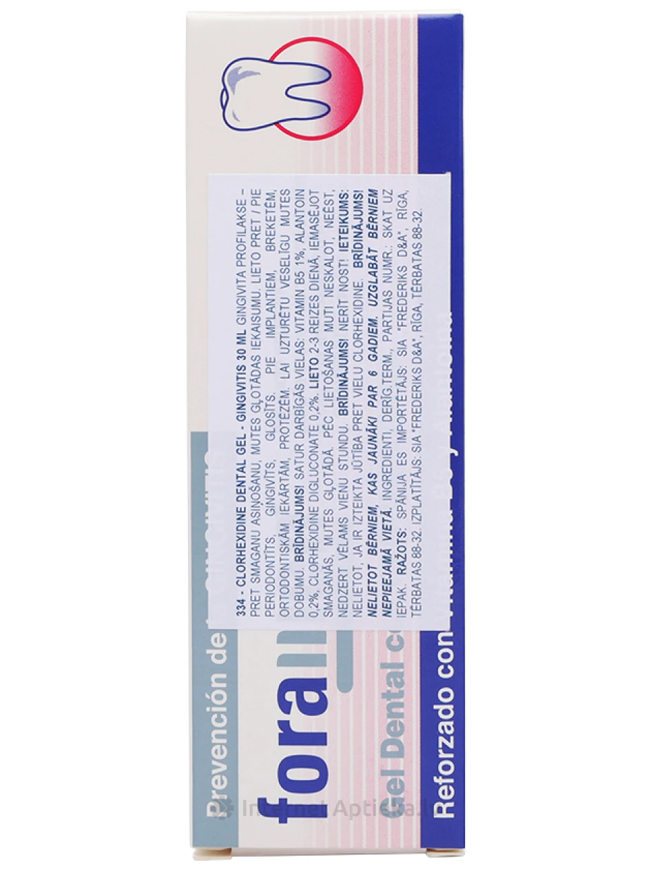 Foramen dentālais gels ar hlorheksidīnu 0,20%, 30 ml | internetaptieka.lv