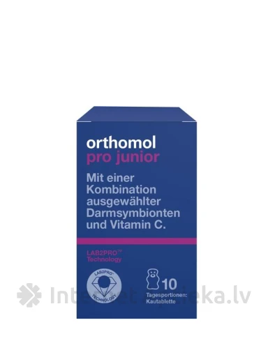 Orthomol pro Junior, 10 košļājamās tabletes | internetaptieka.lv