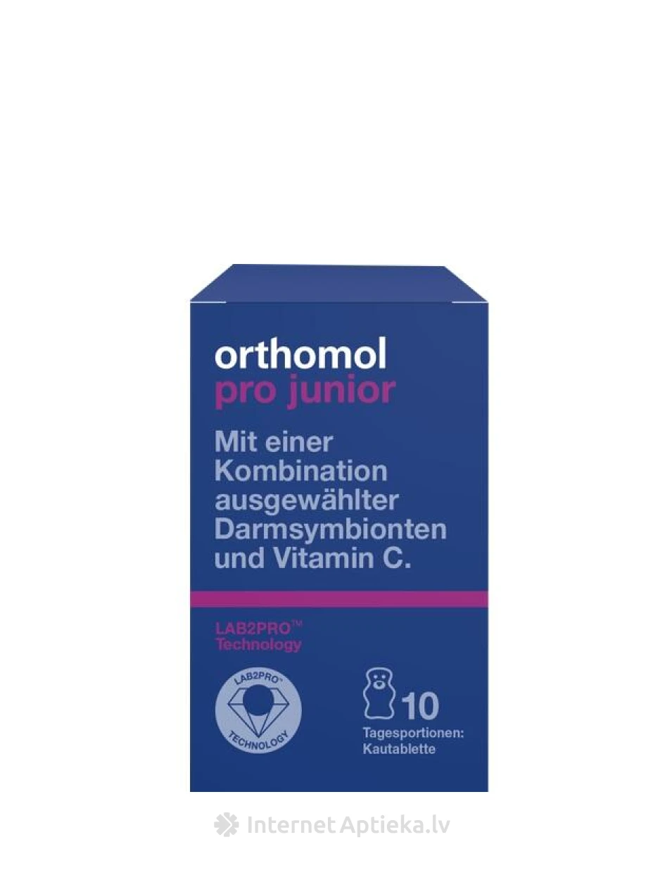 Orthomol pro Junior, 10 košļājamās tabletes | internetaptieka.lv