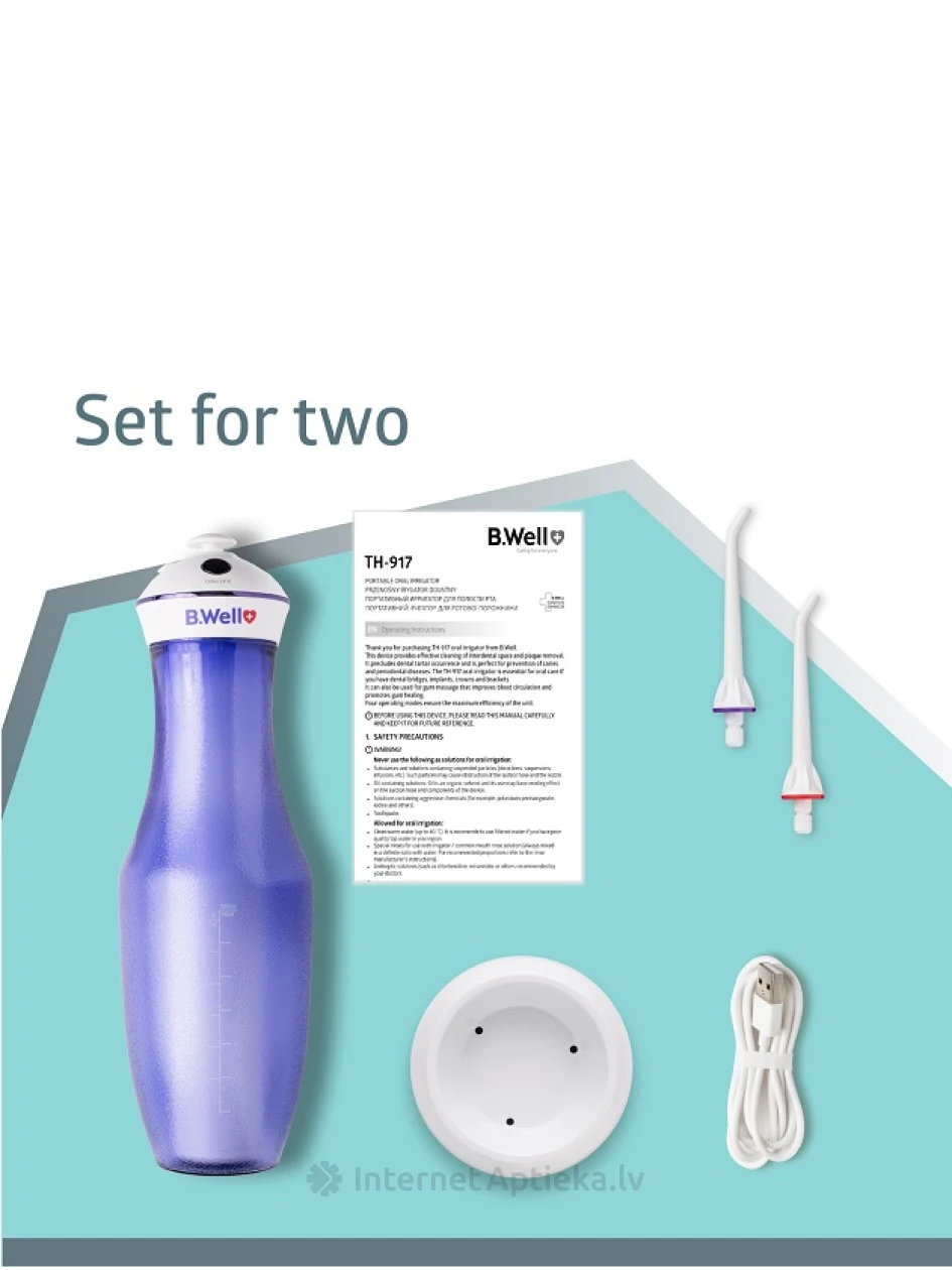 B.Well TH-917 ирригатор полости рта | internetaptieka.lv