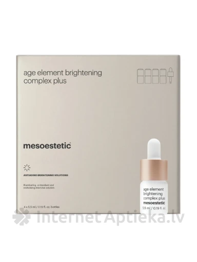 Mesoestetic age element® brightening complex plus - koncentrēts C vitamīna komplekss, 4 x 5, 5,5 ml | internetaptieka.lv