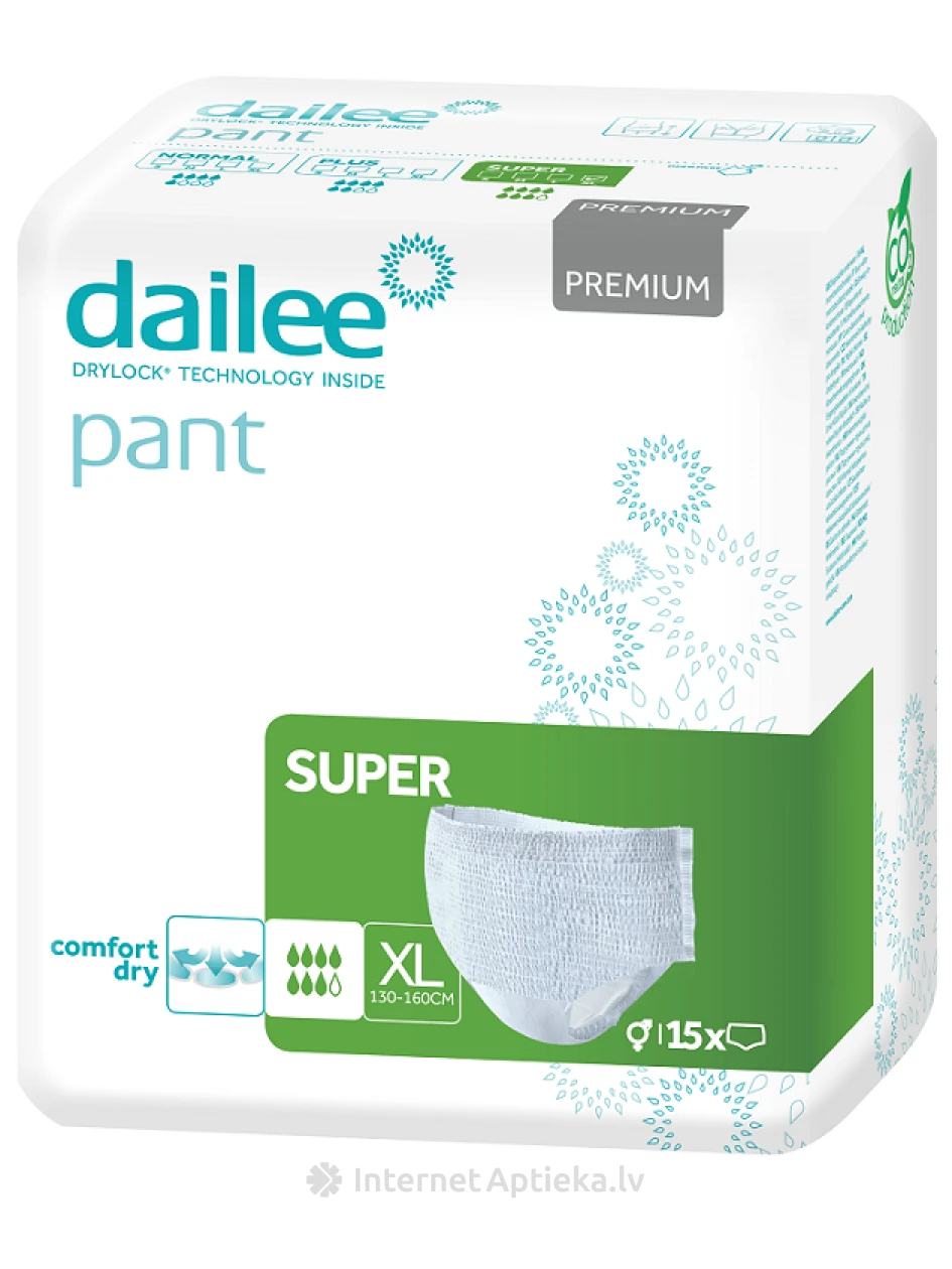 Dailee Pant Premium Super XL autiņbiksītes, 15 gb. | internetaptieka.lv