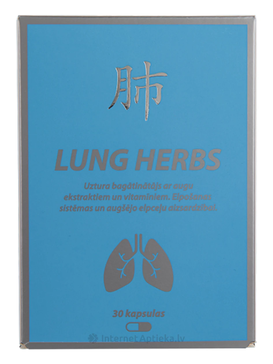 Lung herbs elpceļu aizsardzībai, 30 kapsulas | internetaptieka.lv