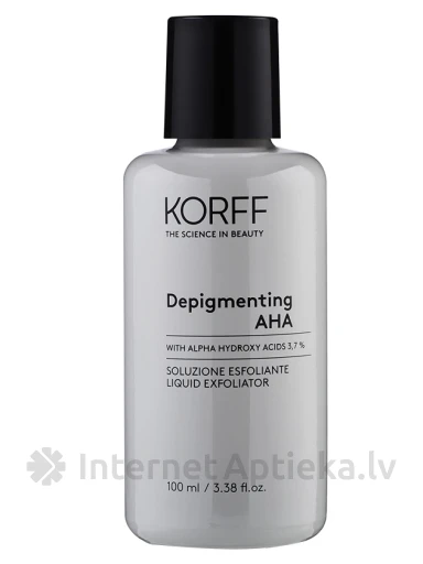KORFF DEPIGMENTING AHA vedelkoorija hüperpigmenteerunud näonahale, 100 ml | internetaptieka.lv